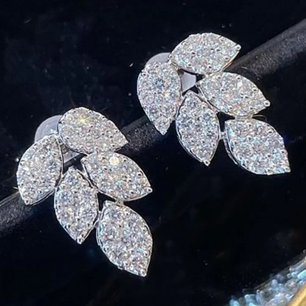 ⚡   925 Silver Plated CZ Drop Earrings for Women, FB16FA1071
